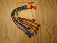 Rainbow ball flogger Ball flogger in rainbow pride colours