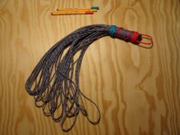 Kingfisher loop flogger Loop flogger in a kingfisher multicolour cord