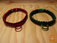 Matching set of collars Two collars, one red, one green