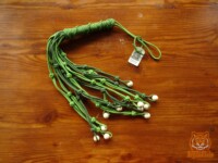 Green bead flogger Bead flogger in two shades of green with wooden beads
