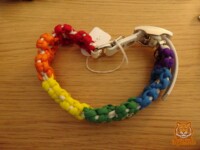 Rainbow flower collar Rainbow pride flower bar collar